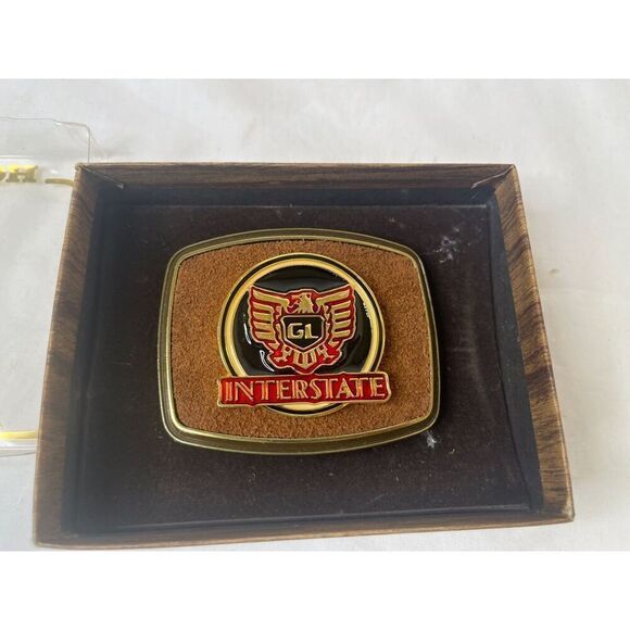 Hondaline Gold Wing Interstate GL Belt Buckle Honda Line 1979 Paintree New! - Picture 5 of 7